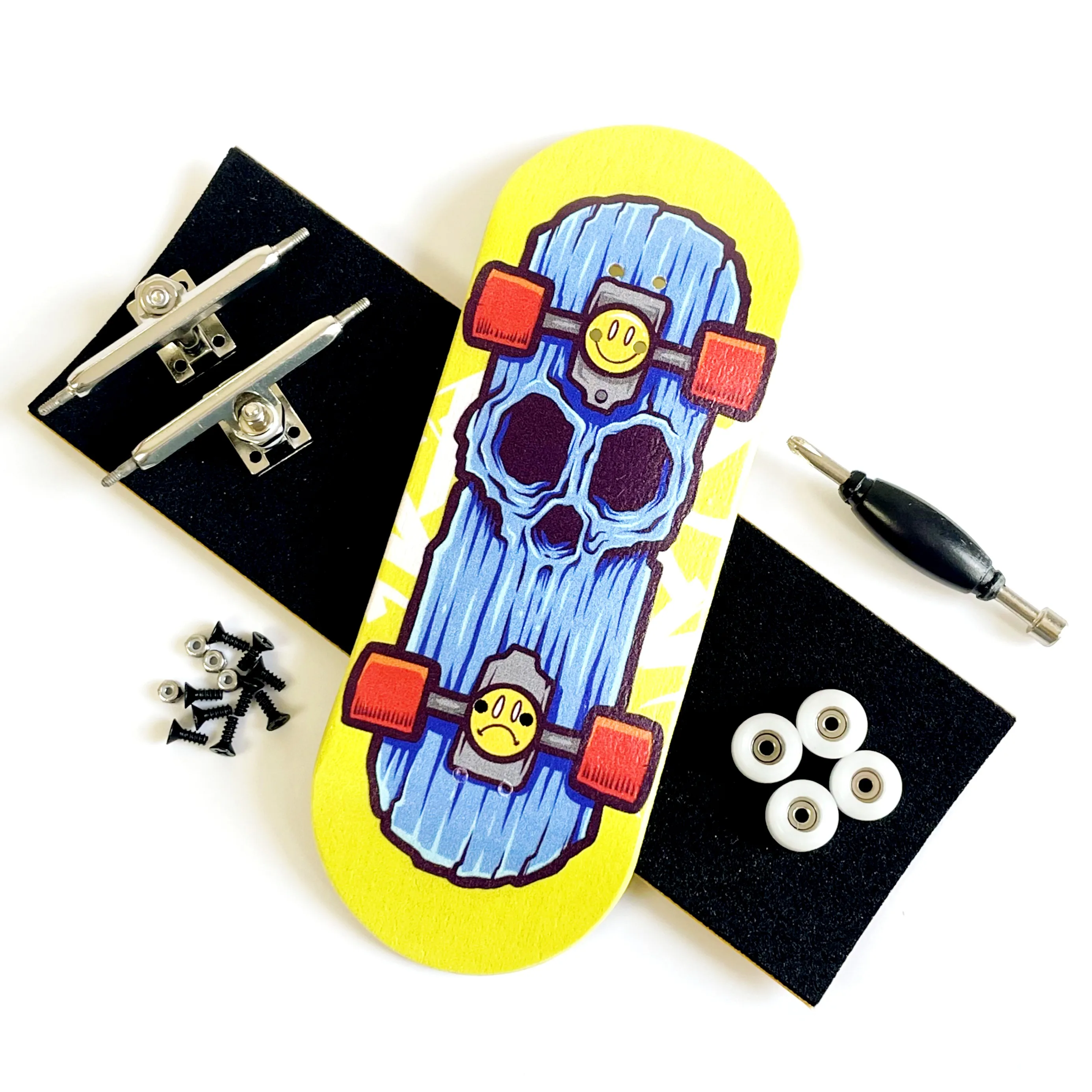 Set papan jari Pro 36mm, truk A2 profesional roda CNC untuk Skateboard jari