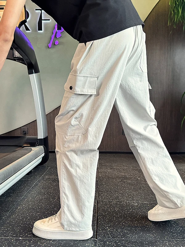 

American Retro Work Pants Men's Summer Thin Wide Leg Loose Straight Casual Trousers New 2025 Faion Brand Leisure Pants