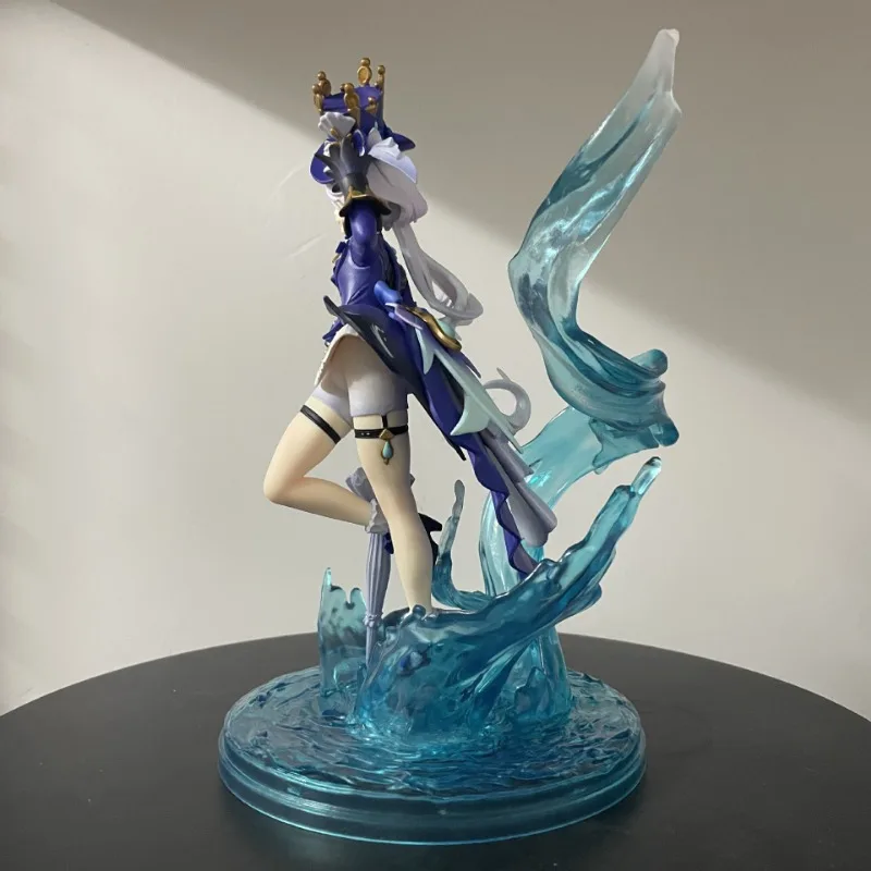 24cm Furina Figure Genshin Impact Anime God of Water Action Figure Cute Girl Focal Pvc Statue Model Doll Xmas Surprise Gift Toys