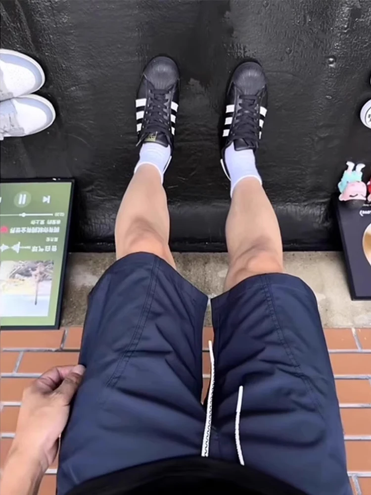 Ice Silk Qui Dry Four-Quarter orts Men's Summer Thin Sle Diagonal Cut Workwear American Sports Outdoor Five-Quarter Pants