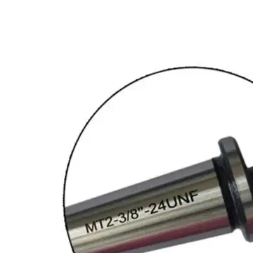 2MT Shank To 3/8-24 Threaded Drill Chuck For Arbor Hardened Tool Steel For For Morse Taper MT2 Adapter CNC Milling Machine Acces