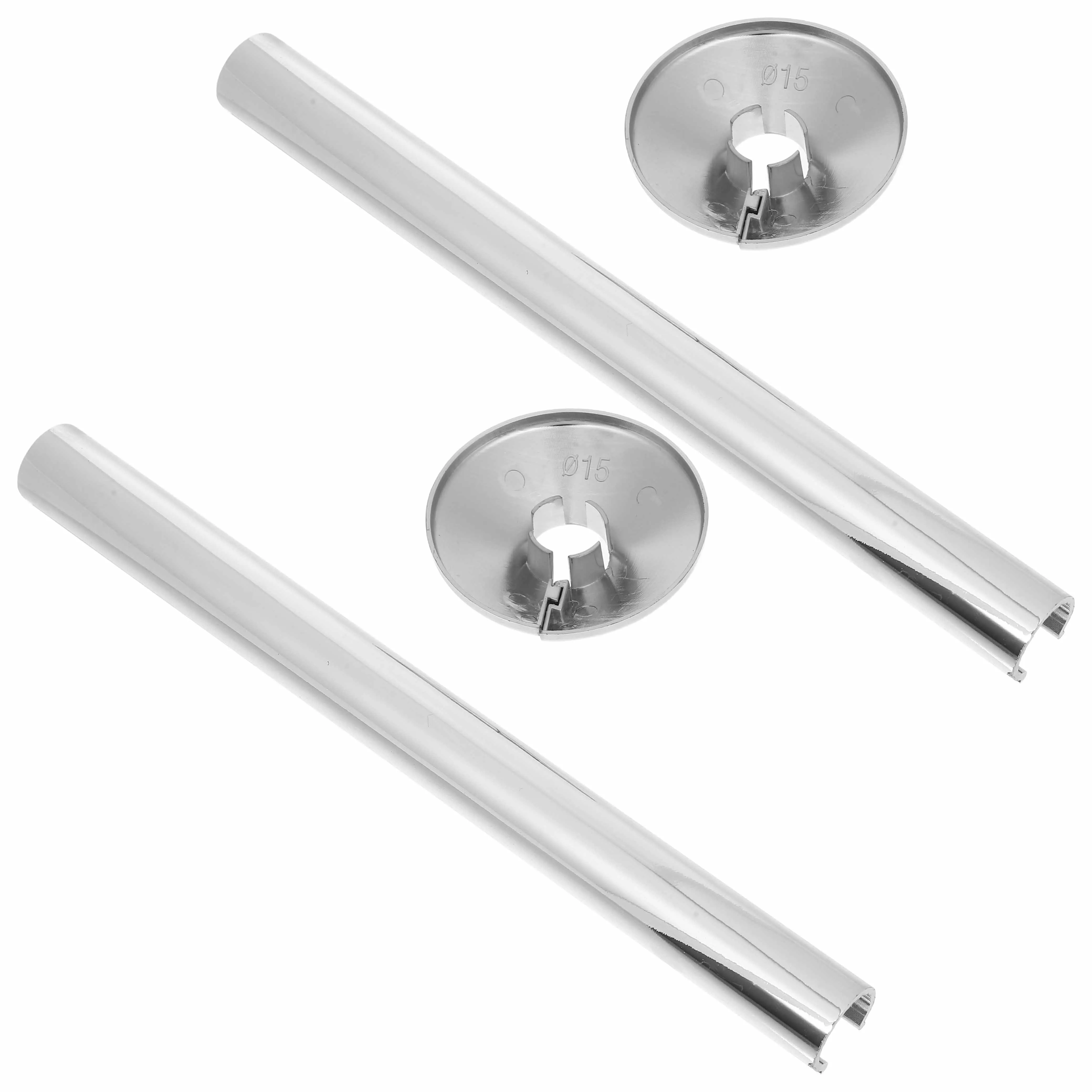 

1 set Radiator Pipe Cover Plastic Heating Accessories Clipon Covers Central Hole Collars Pipe Sleeves Decorative