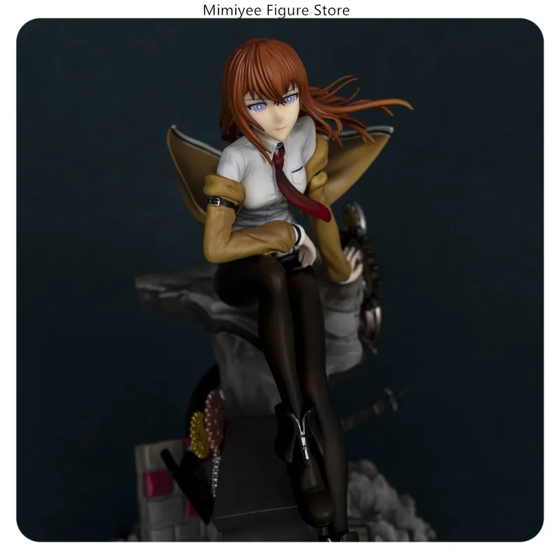 25.5cm Steins;Gate Makise Kurisu Anime Assistant thème de laboratoire à collectionner PVC Figure Statue décoration de bureau cadeau ​