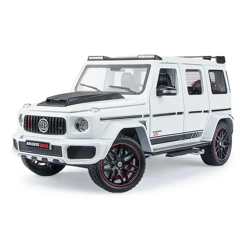 1:24 Scale Brabus G800 Alloy Car Model Diecast Car Sound Light Car Lovers Collection Kids Birthday Gift Metal Boys Toys