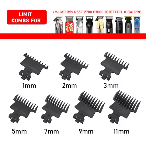 3 Pcs Universal Trimmer Limit Comb Set - Professional Hair Guards for Madeshow M6/M11/R55/R55F/P700/P700F/JRL/JUCAI PRO