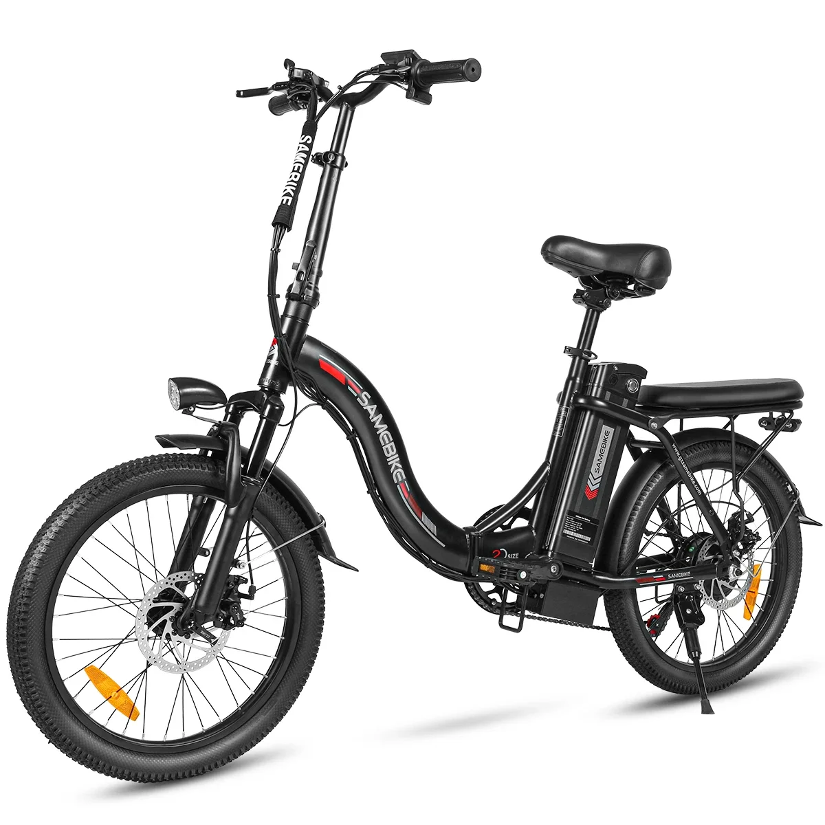 

SAMEBIKE-Folding Electric Bicycle, City EBike, Max Speed 40km Range, Battery 20 Inch Tire, 350W, 36V, 12Ah, 40km Range