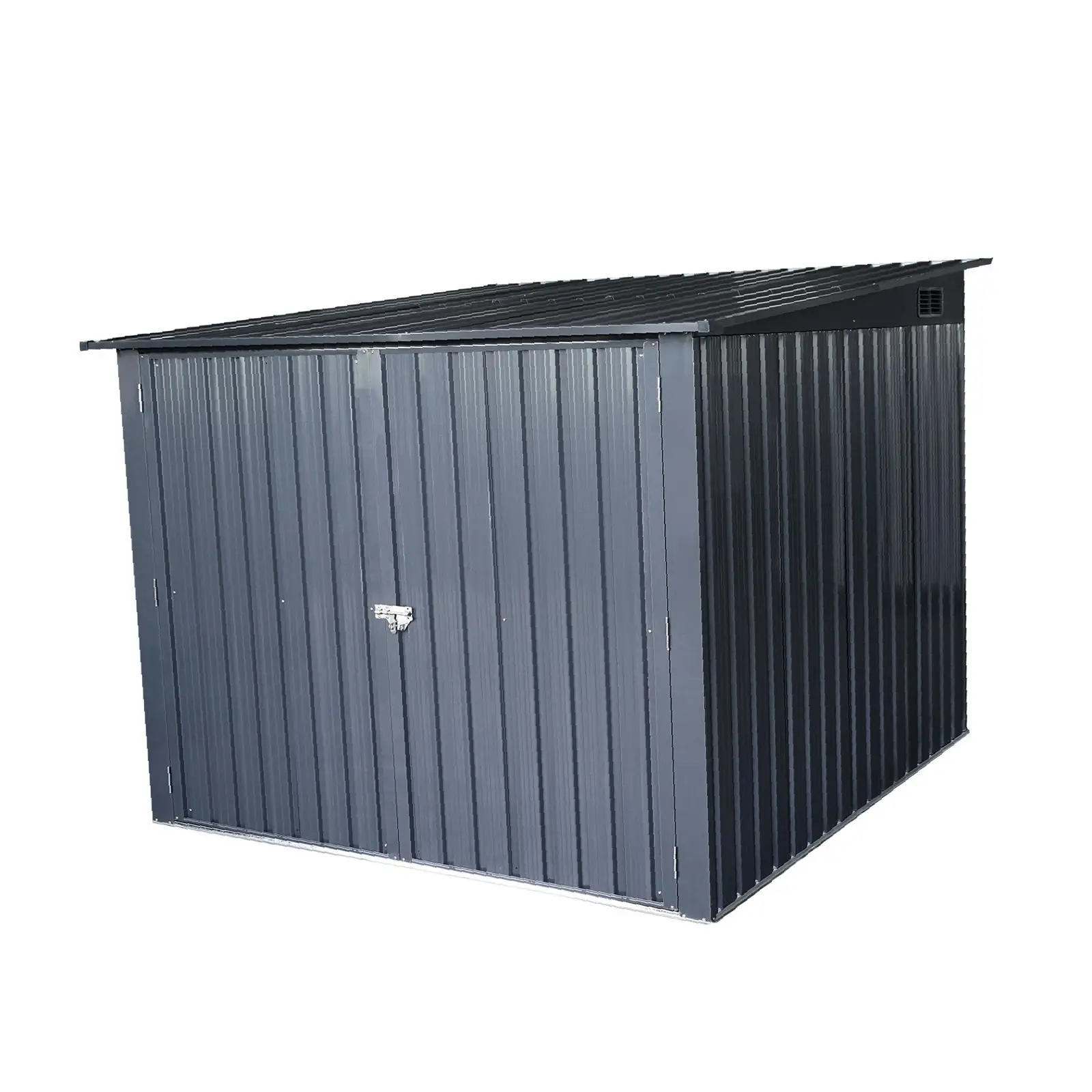 

Уличный сарай для хранения с местом для велосипедов, сверхпрочный стальной, всепогодный органайзер для сада, газона и спортивного инвентаря