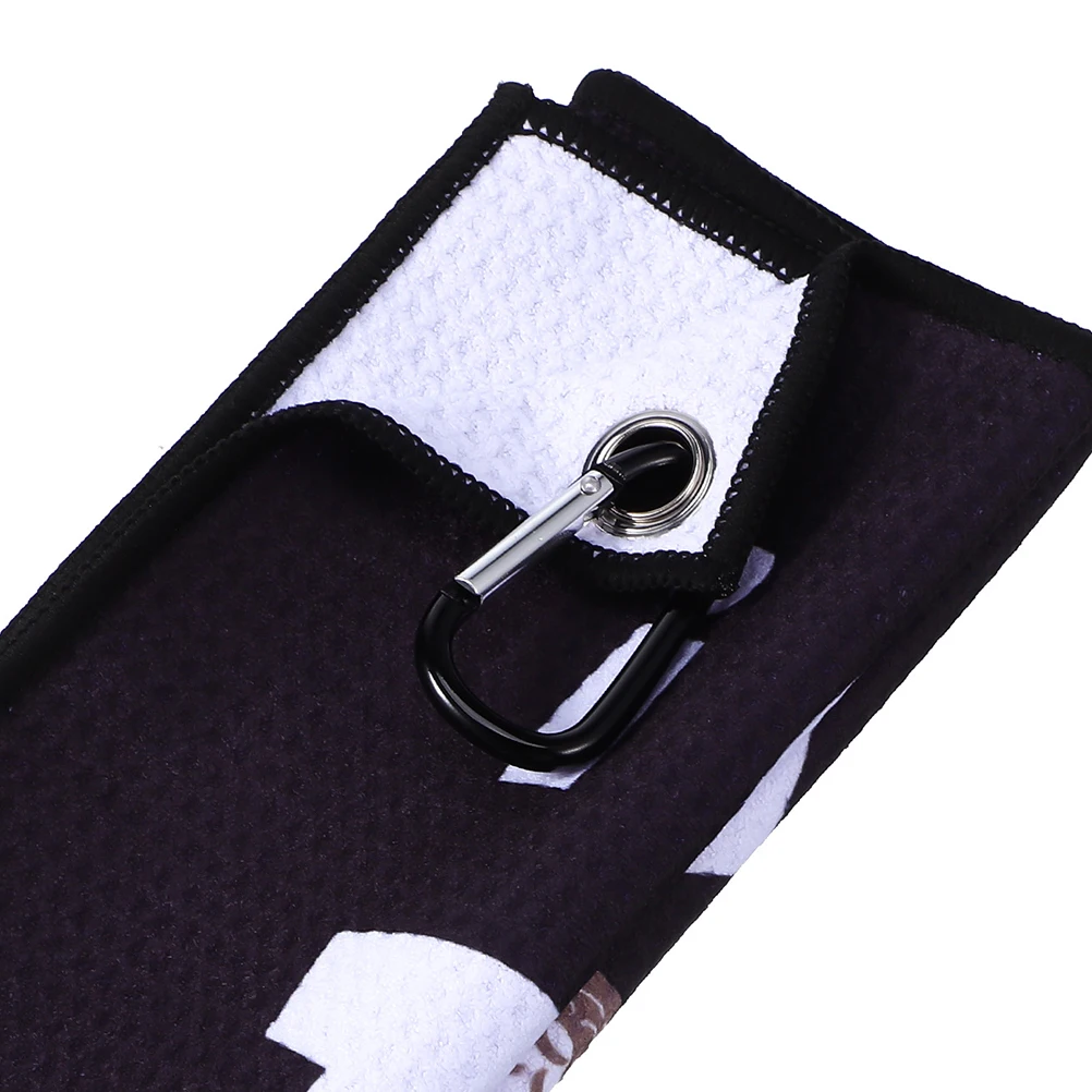 

Golf Wiping Towel Fiber Portable Breathable Ball Cleaner Magnet Buckle Outdoor Sports Towel Reusable Lightweight