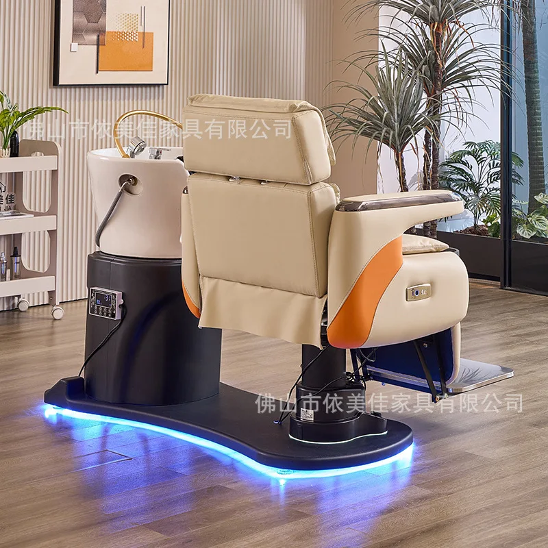 LH high-end hair chair rotating flush bed multi-functional beauty shop