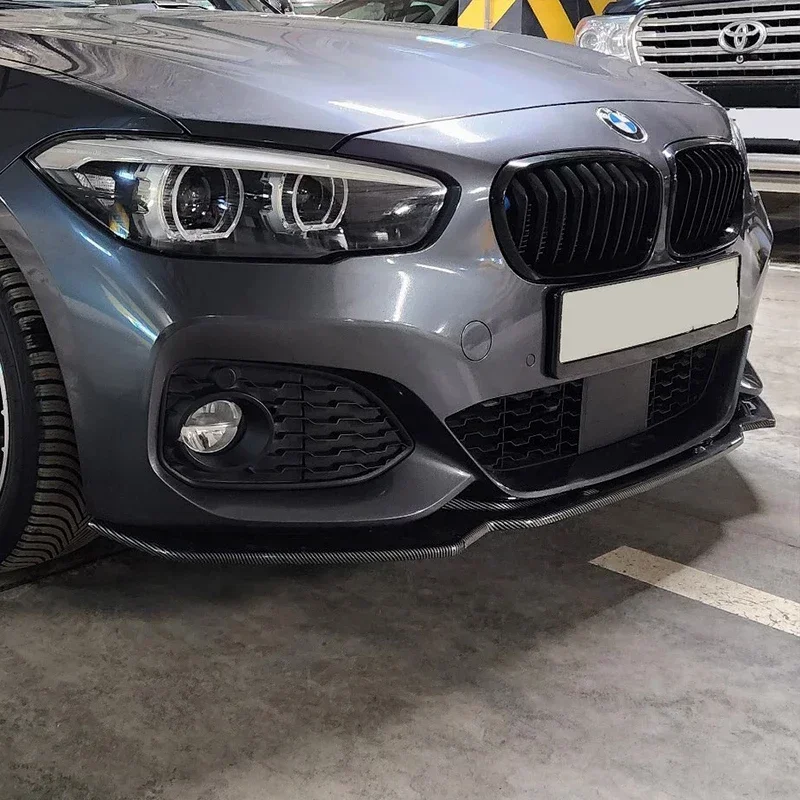 For Bmw 1series F20 F21 M-pack 118i 120i M135i M140i 2015-2019 Front Bumper Lip Chin Diffuser Body Kit Spoiler Deflector Tuning