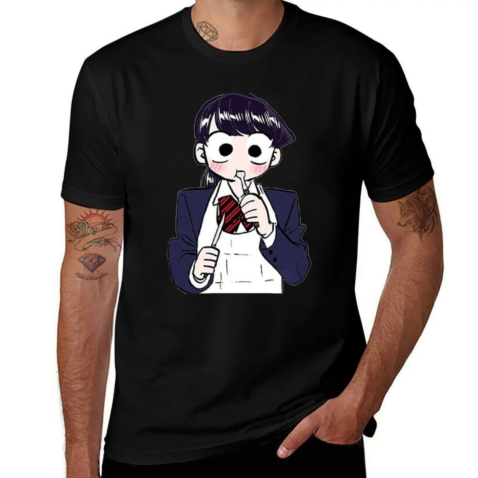 

Komi San Manga T-Shirt hippie clothes tops Man t-shirt mens designer clothes
