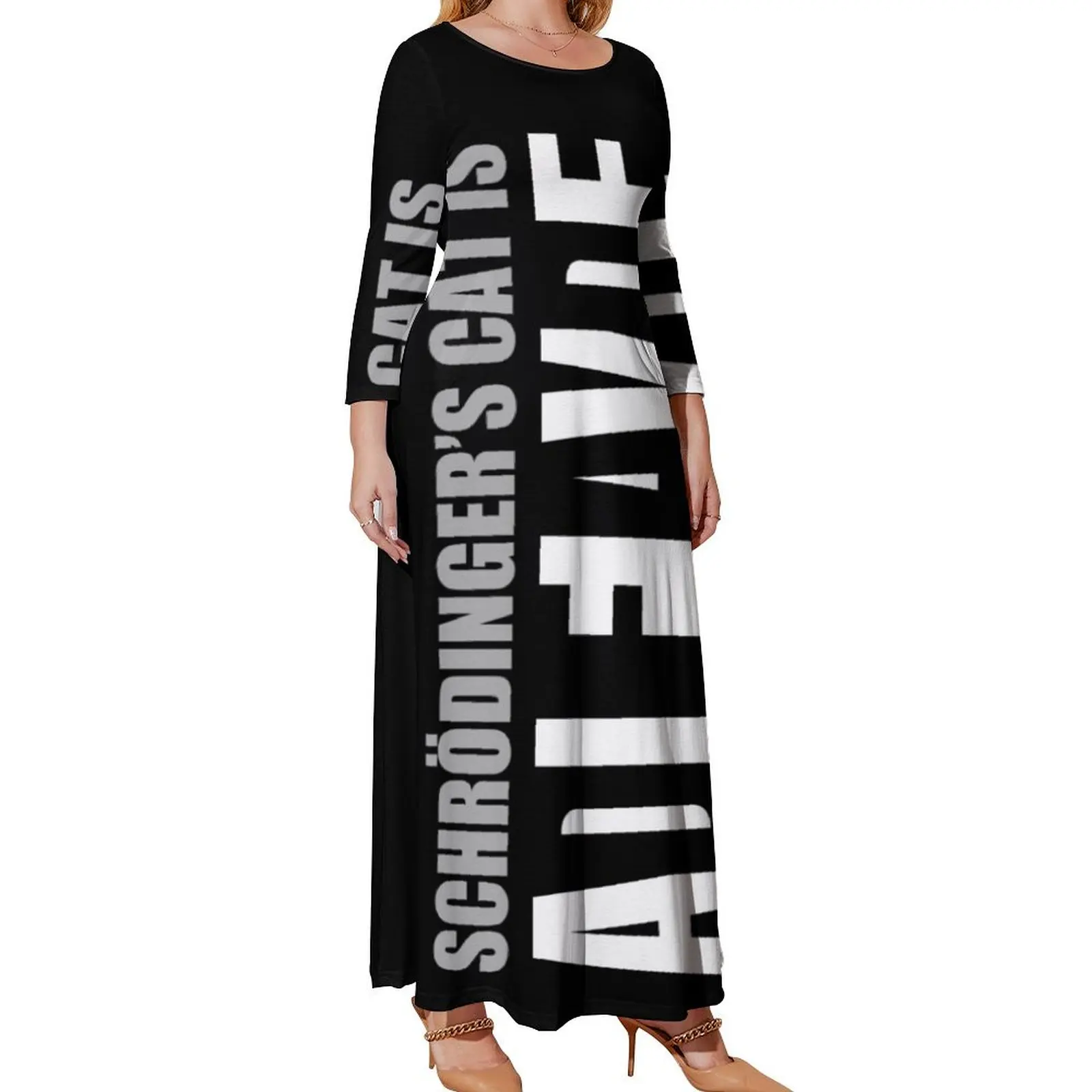 

Schrdinger's cat is ADLEIAVDE Long Sleeved Dress women's clothing trend 2024 dresses for women dresses with long sleeves