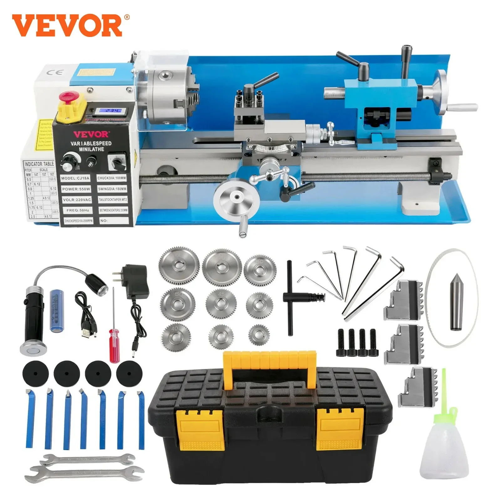 VEVOR Mini Metal Lathe Machine 7