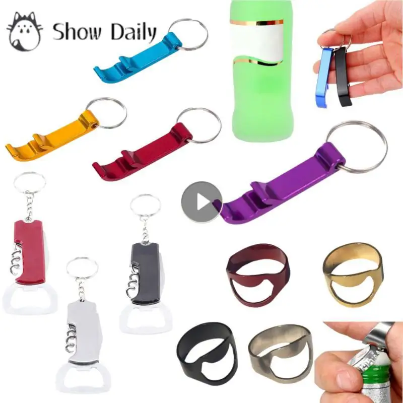 Portable Bottle Opener Mini Metal Beer Drink Opener Keychain For Guests Restaurant Promotion Giveaway Wedding Party Favor Gifts