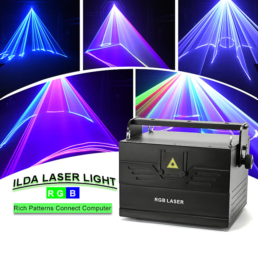 

5W 8W 10W ILDA 3D stage laser light wedding party profession Animation strong beam DMX lighting club DJ Disco laser projector