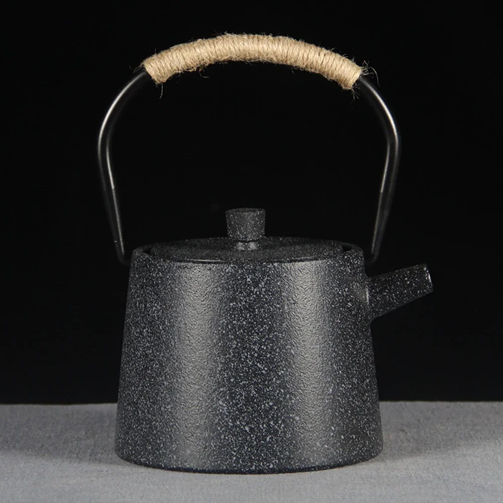 Japanese style handmade cast iron pot, Boiling water iron teapot, Household kettle for brewing tea, Health tea set, 1100ml