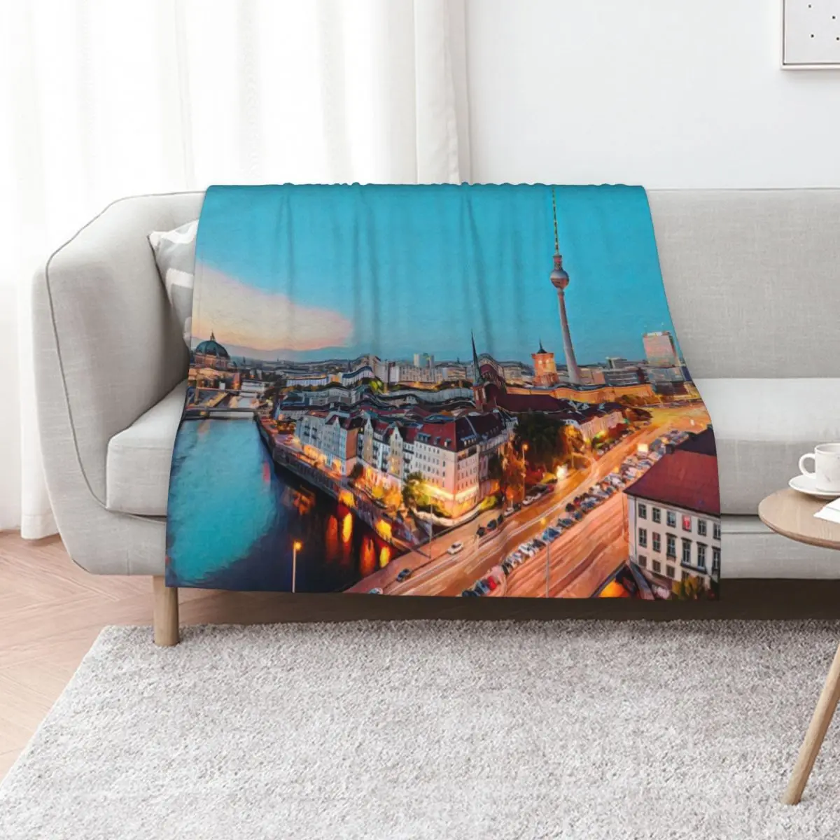 

Berlin Throw Blanket Lightweight Warm Blanket for Travel Camping
