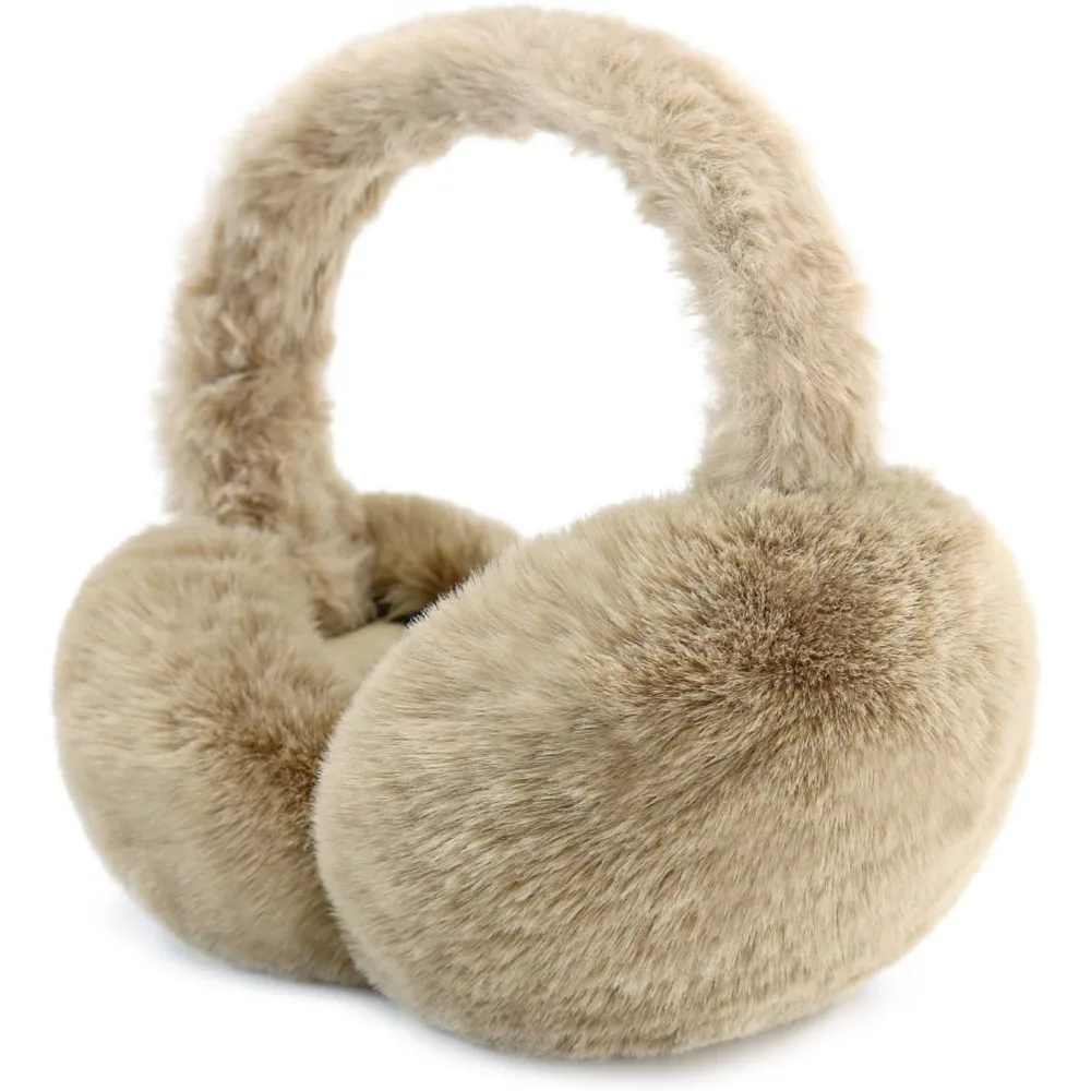 

Foldable Ear Muffs for Women Cold Weather Fluffy Earmuffs Winter Warm Headband Cute Slouchy Ear Warmers