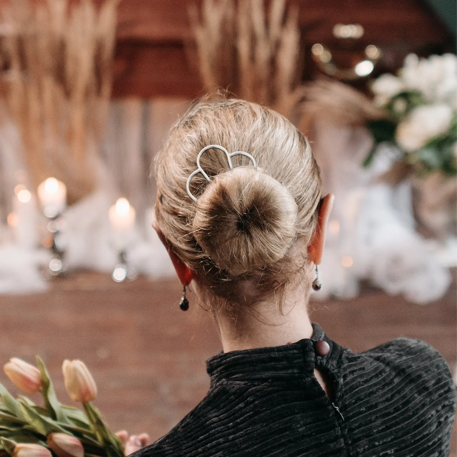 Durable Metal Hairpin Set Stainless Steel Vintage Design Women Hair Accessories for Everyday Hairstyling Elegant Hair Jewelry