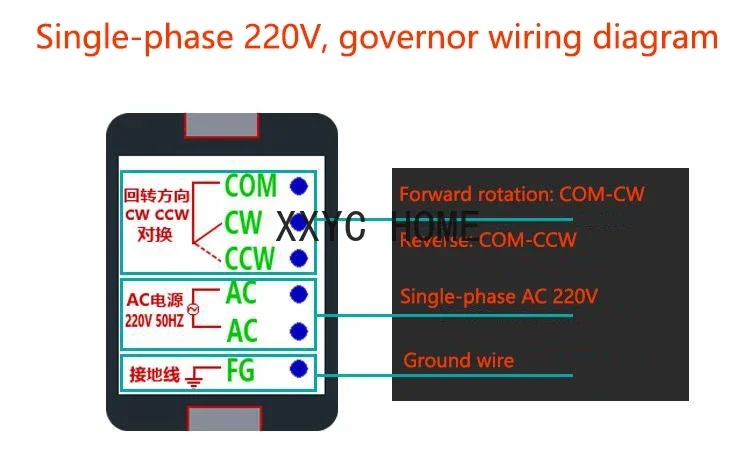 Motor reductor de engranajes de CA monofásico, 5IK120RGU-CF, 120W, adelante y marcha atrás, velocidad ajustable + controlador de velocidad