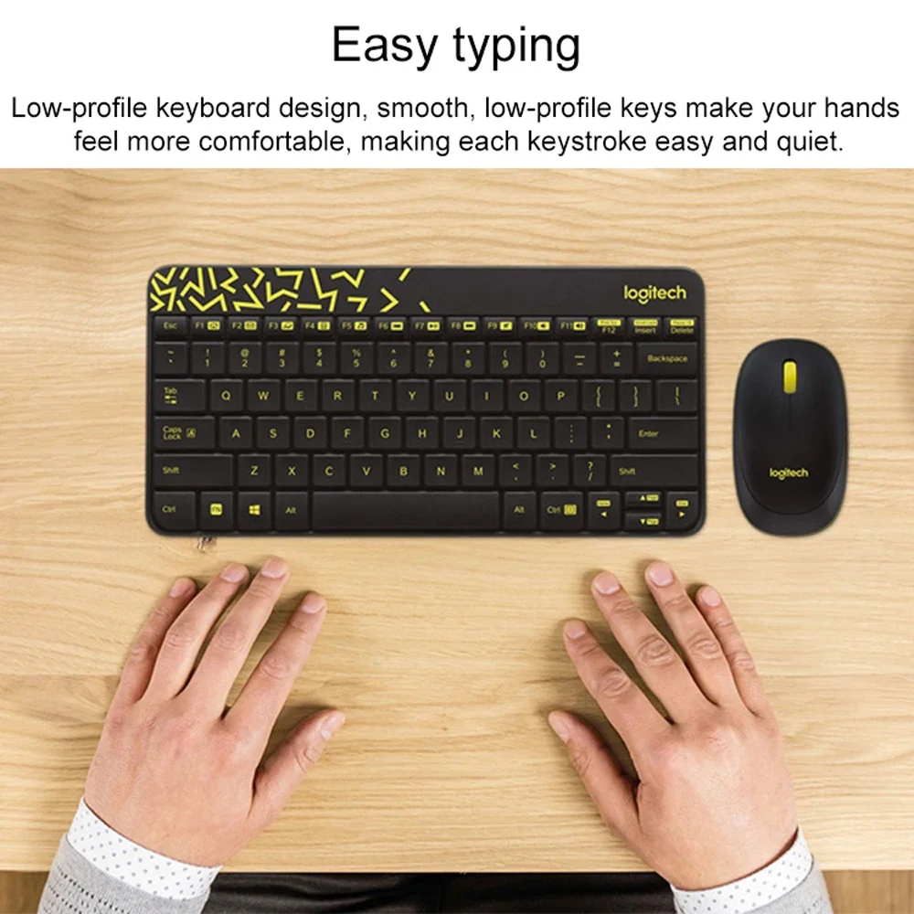 Logitech MK240 Nano Wireless Keyboard and Mouse Combo, 99% New, Wireless 2.4G Receiver for Laptop Desktop Home Office