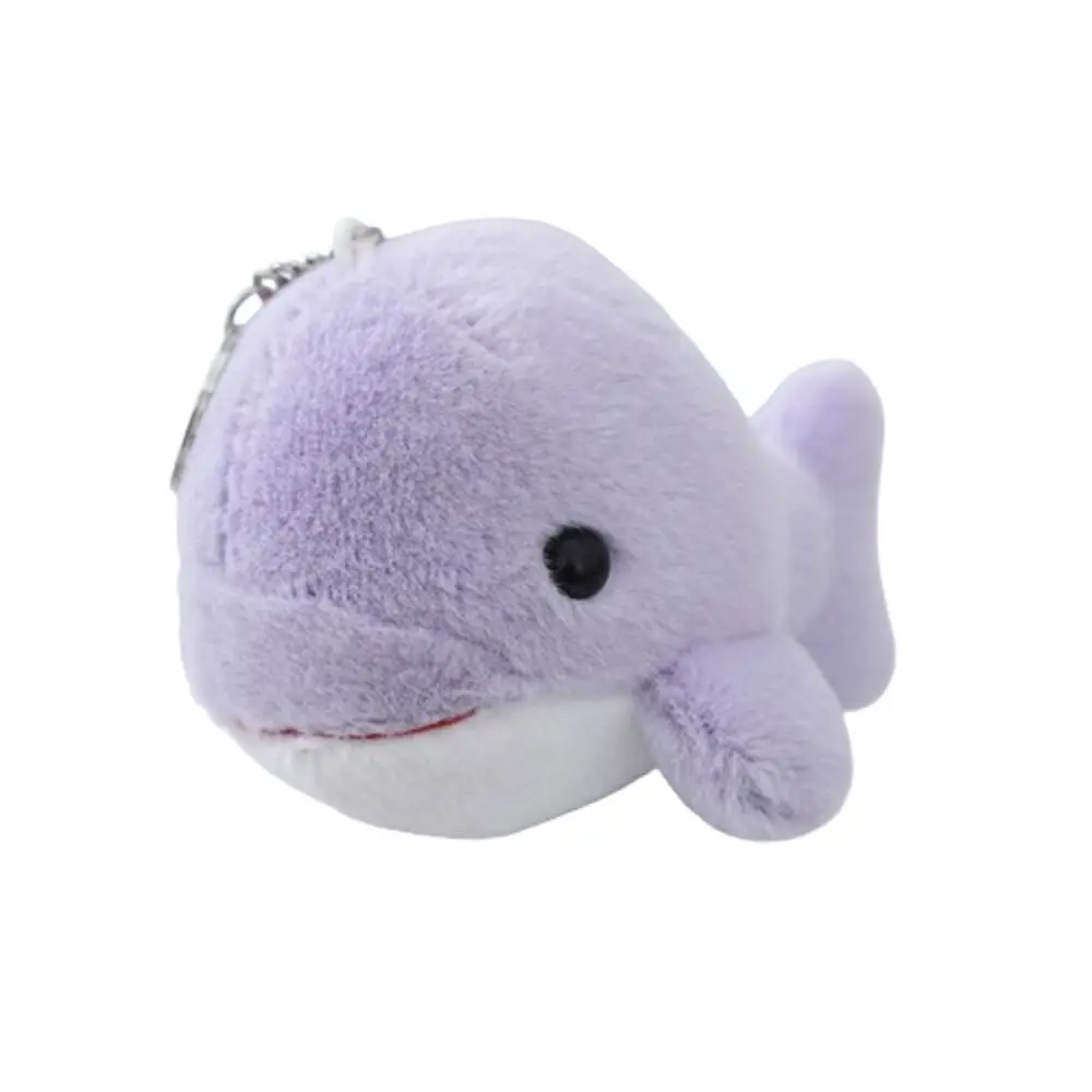 Fashion Soft Stuffed Cartoon Dolphin Keychain Fluffy Plush Animal Dolphin Doll Cartoon Cute Dolphin Plush Pendant Decoration