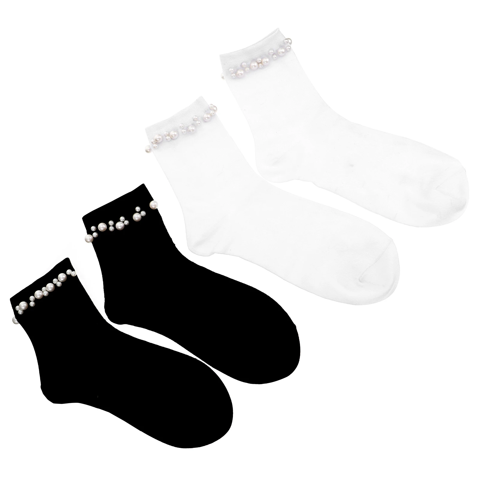 

Cotton Women Tube Casual Breathable Cotton Elastic Soft Anti Pearl Casual Socks Ankle Socks Slip Stockings