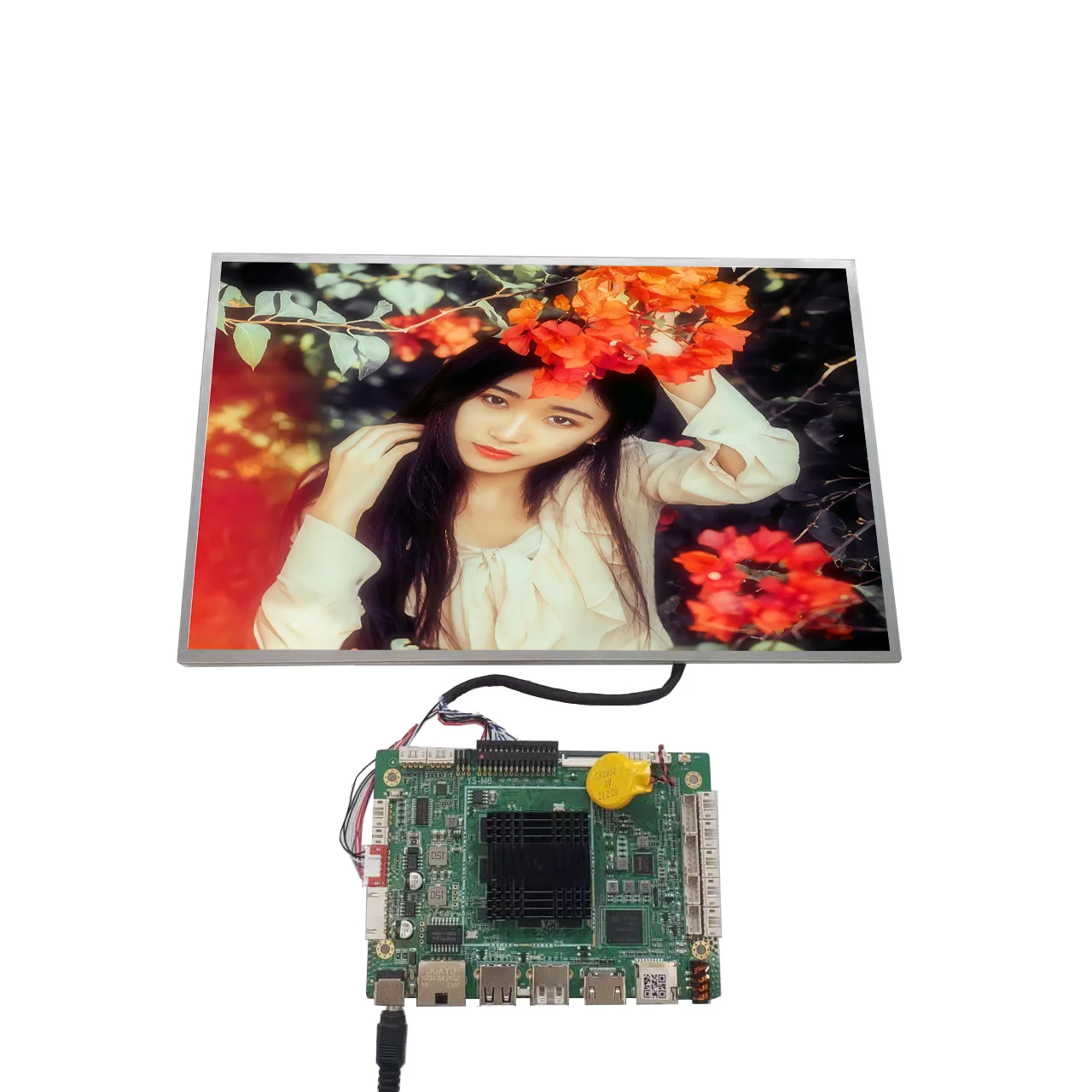 

LP121WX3-TLC1 12.1 inch resolution 1280x800 lcd screen with ys-m8 android board board input LVDS speaker output