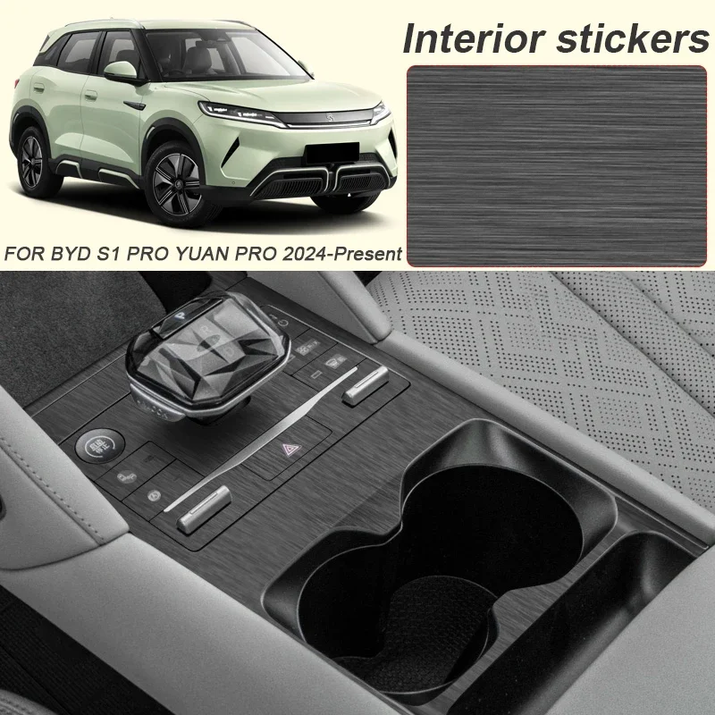 Car Interior Sticker Lifting Window Panel Decal For BYD S1 PRO YUAN PRO 2024-2025 Gear Inner Door Protective Film Auto Accessory