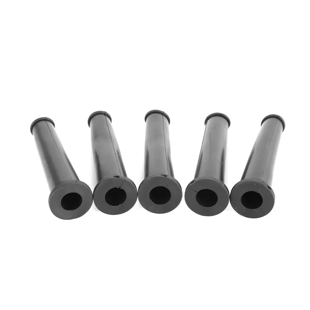 Black Rubber Cable Protectors - close-up view