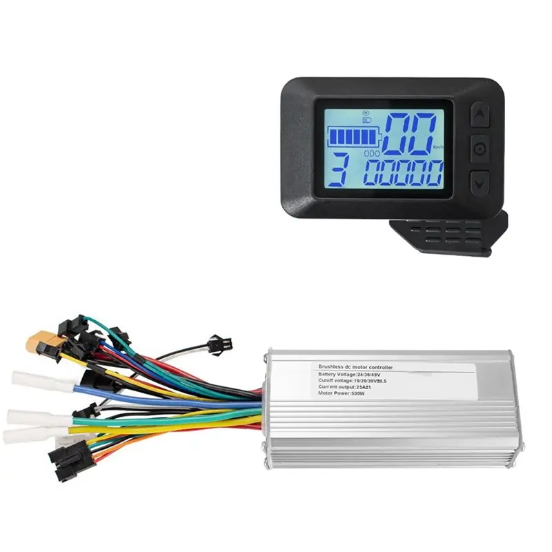 A26F-Electric Bike Brushless Motor Controller 500W With LCD Display For Electric Bicycle Scooters