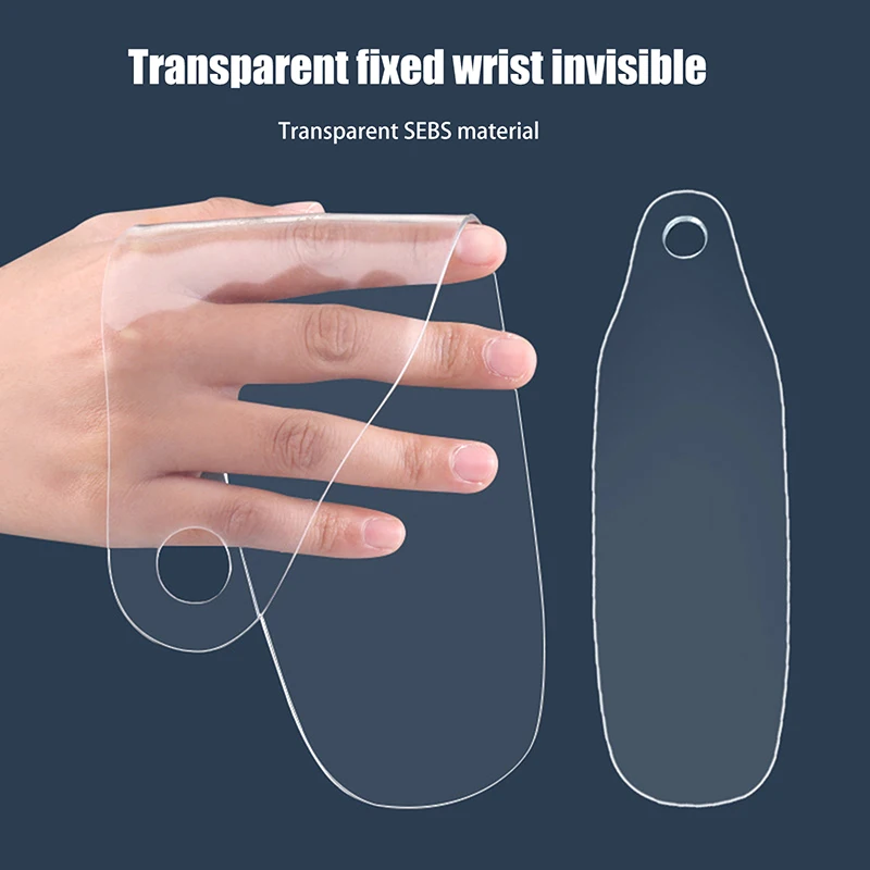 Transparente Wrist Relief Brace Wrap, Bandagem De Silicone, Pulseira, Protetor De Polegar, Acessório De Suporte De Mão, 1Pc