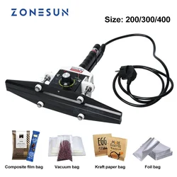 ZONESUN Direct-heat Pliers sealing machine handheld electric composite Aluminum foil kraft paper packing sealer