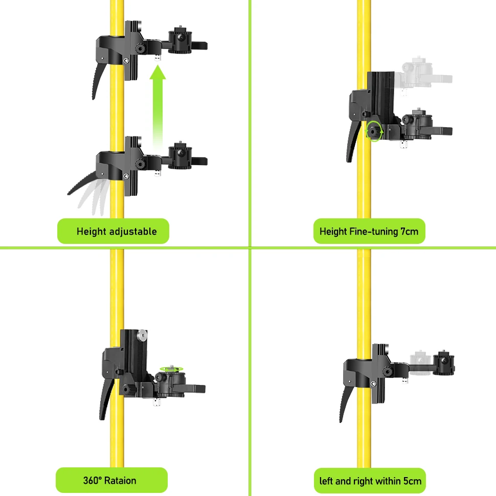 Special Offer for Clubiona 4M Laser Tripod Telescoping Pole Ceiling and Floor Support Stand for Laser Level