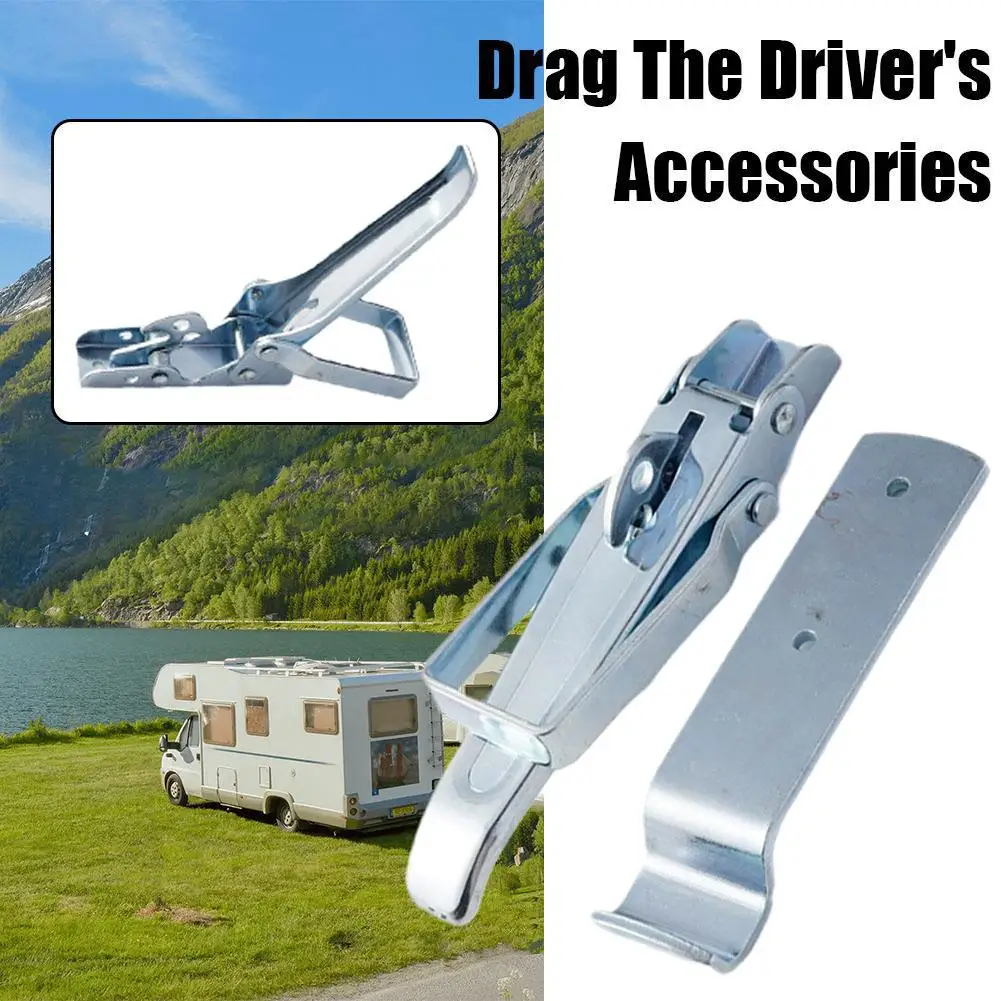 

1/2Pcs Trailer Lift Gate Latch Galvanized Steel Accessories Supplies Trailers Car Latches Parts Heavy Pull RV Spare R0H5