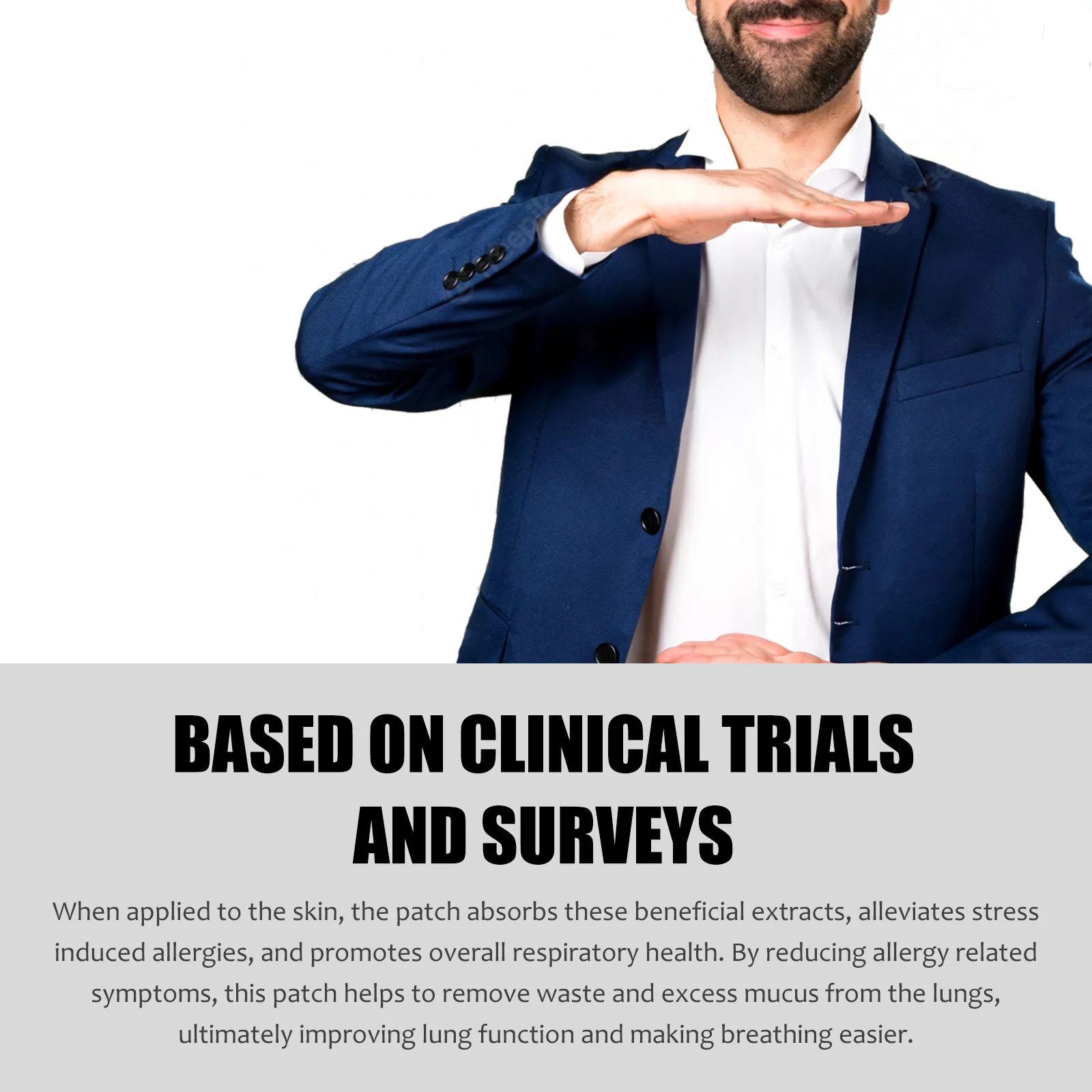 Ximonth Kräuter-Lungen-Tiefenreiniger-Patch, lindert körperliche Müdigkeit, stoppt Husten, reduziert Nasenbeschwerden, Lungenreparatur, Stützpflege