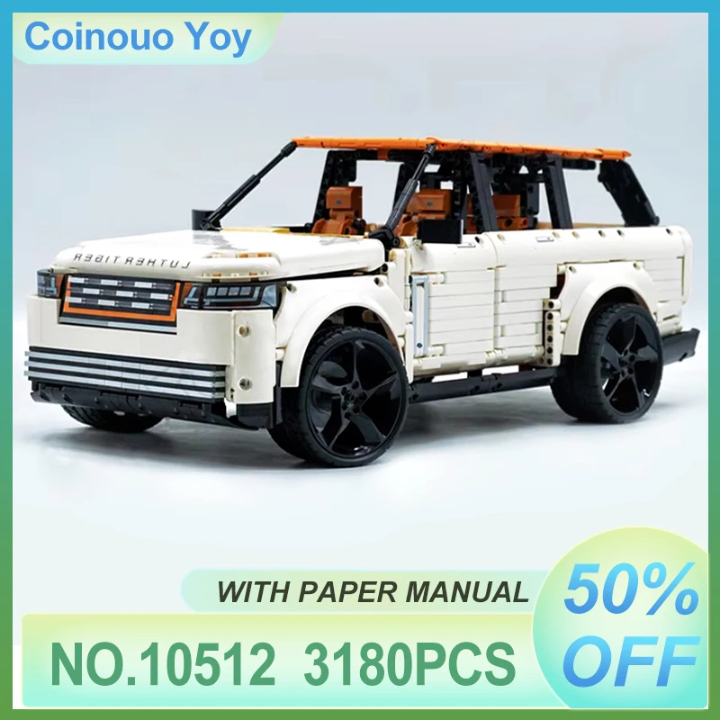 

Высококачественный KBOX 10512, высокотехнологичный 1:8, белый строительный блок для внедорожника, спортивный городской внедорожник, автомобиль-головоломка, игрушка «сделай сам», детский рождественский подарок