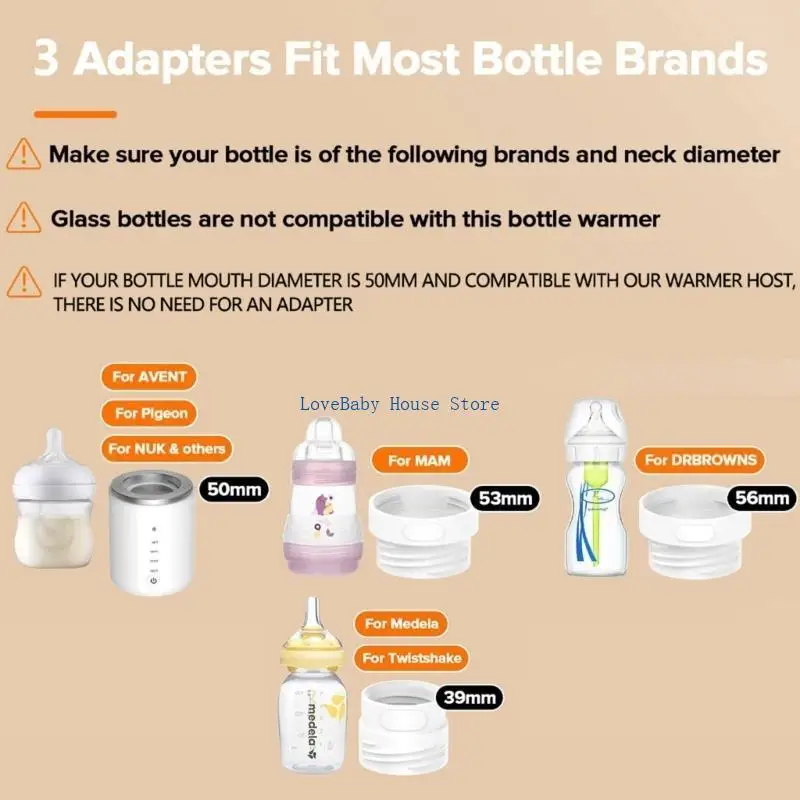 BX0D Rechargeable Bottle Warmer Compact Electric Bottle Warmer for Easy Milk Warming