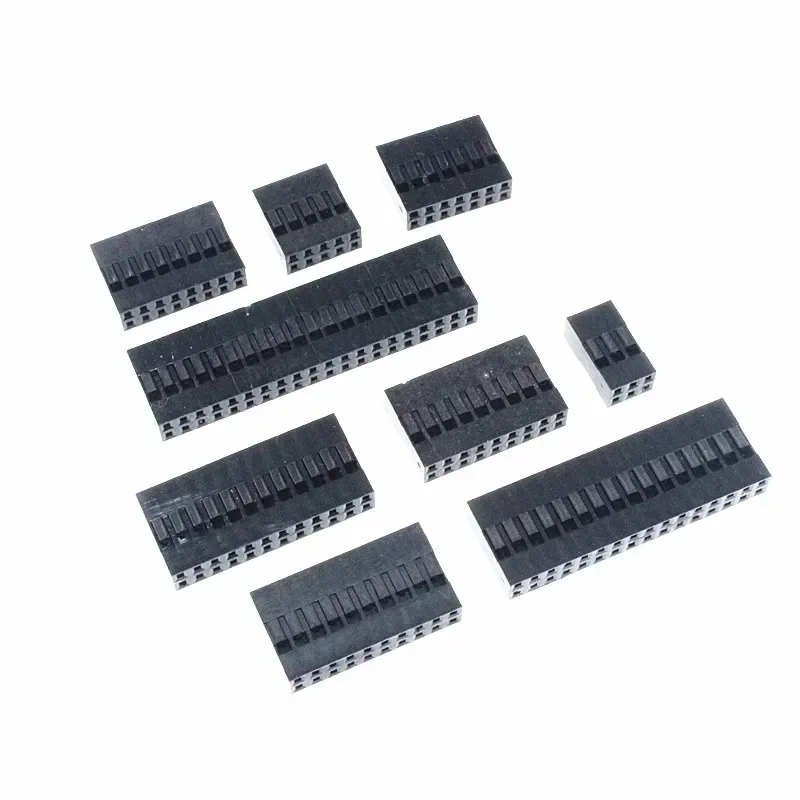 50PCS 2.54mm Dupont  Double Row Plastic Shell 2x2P/2x3/2x4//2x6-2x20P Dupont Connector/Cable Case /Plug Jump Wire  Housing