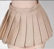 متعدد نمط اختياري 1/6 مقياس تنورة الإناث زي مدرسي miniskirt الحرم الجامعي نمط مطوي منقوشة تنورة تناسب 12 ''عمل الشكل