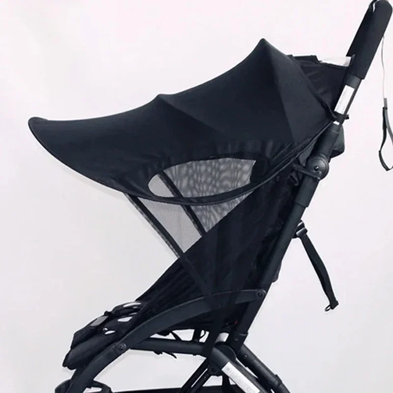 

Stroller Sun Shade Black Universal Awning Sun Visor Canopy Cover Baby Windproof Umbrella Sunscreen Cover Stroller Accessories