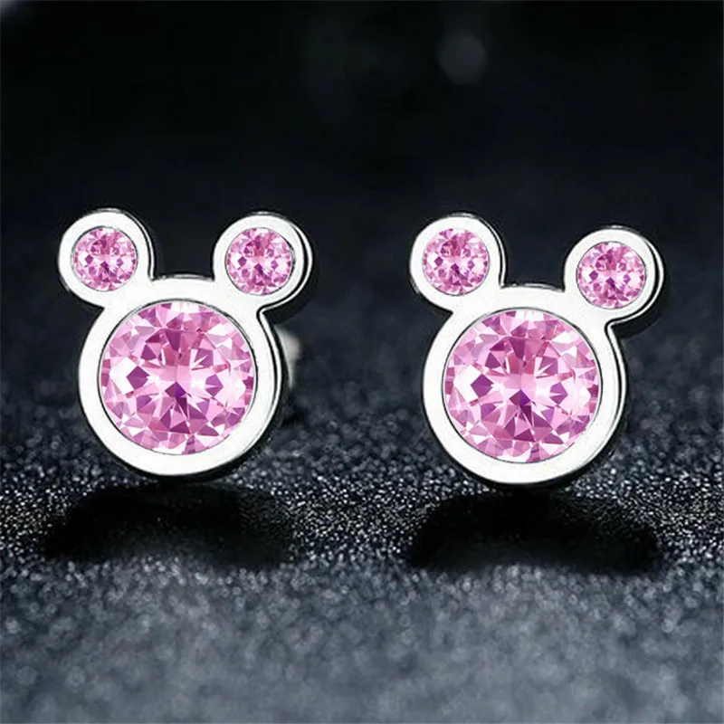 High Quality 925 Zircon Silver Plated Earrings Suitable for Girls, Children, Cute Women, Crystal Earrings, Jewelry, Gift Gold