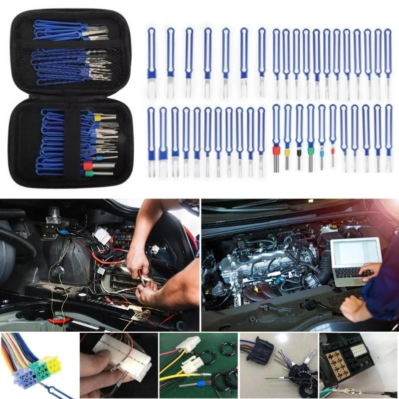 652F Automotive Terminal Removal Set, Electrical Pin Extractor Tool for Car Connector