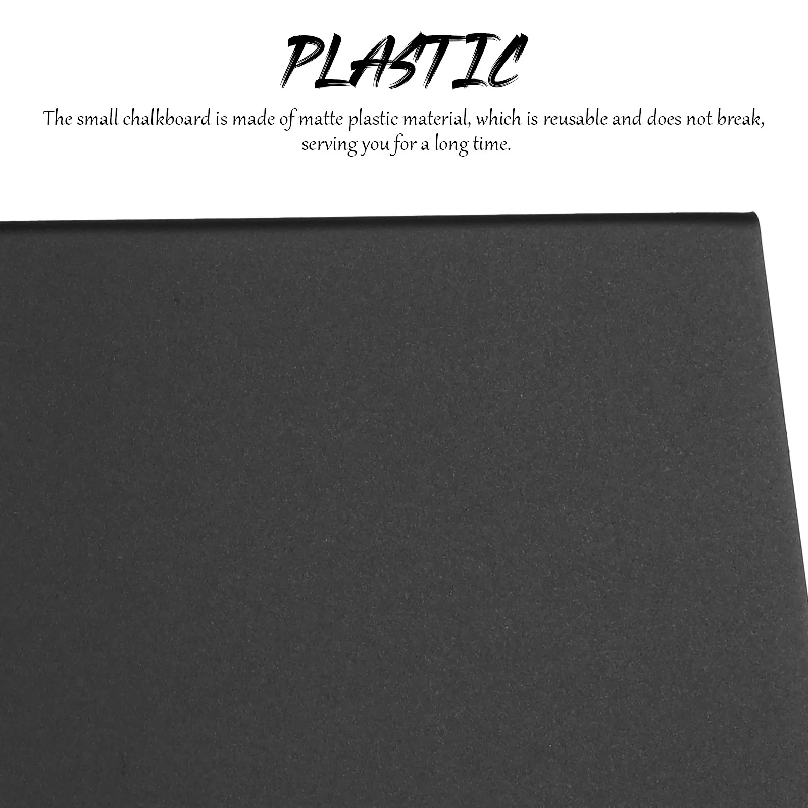 30Pcs Mini Chalkboards Double Sided Small Blackboards Matte Plastic Writable Erasable Table Number Food Label Price Tag