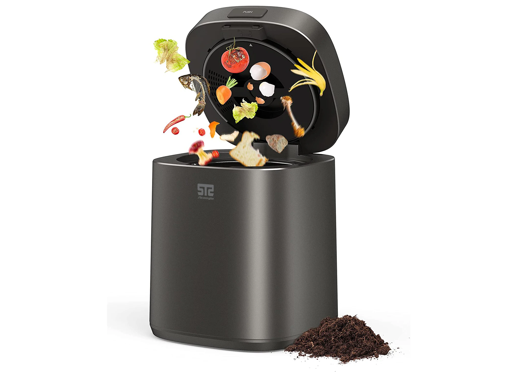 スマート屋内キッチン廃棄物処理装置、コミュテーターモーター、電動、家庭用キッチン技術、連続供給タイプの製品