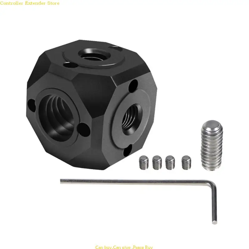 

Metal Screw Adapter Versatile 1/4 3/8 Converter Adaptor with Wrench & Screws