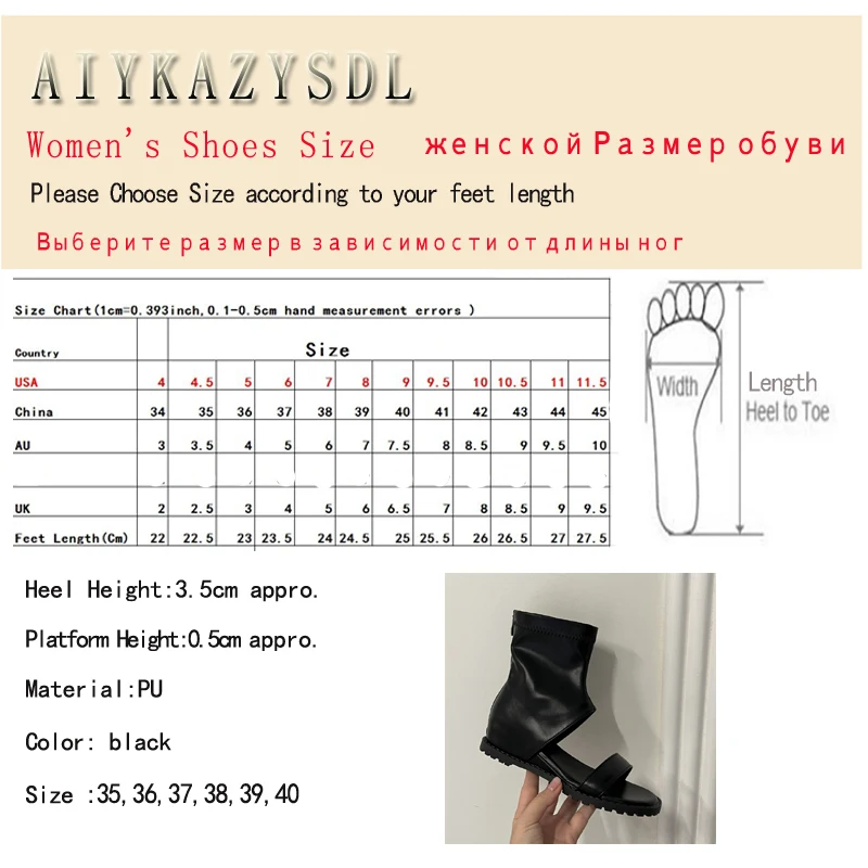 2023 Open Toe Ankle Boots Hidden Wedge Heel Shoes Gladiator Thong Sandals Women Platform Fats Summer Short Bootie Student Girl