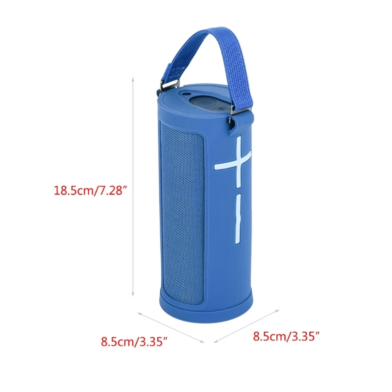 Speaker Carrying Storage Bag Anti drop Silicone Protective Sleeve with Carabiner Hook for UE Boom 3 Speaker Dropship