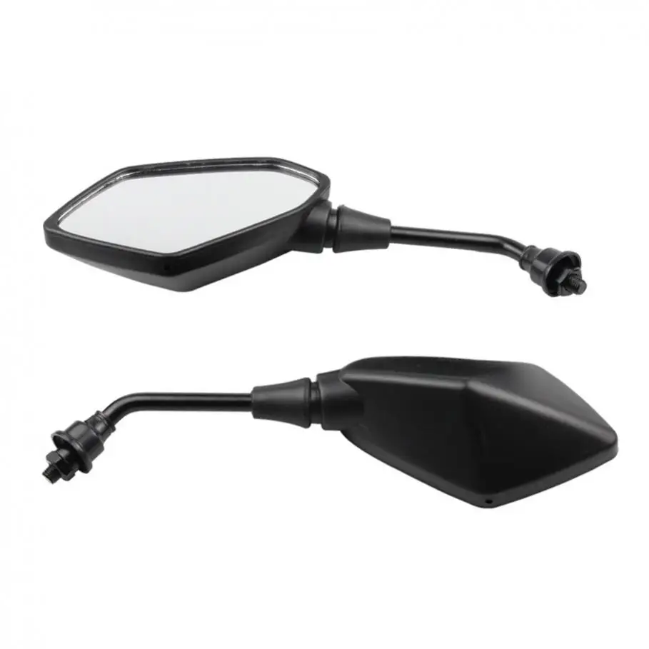 2Pcs Universal Motorcycle Convex Rear View Mirror with 10mm Bolt Handle Bar Mount Clamp for Cruiser Suzuki Honda Victory view 3