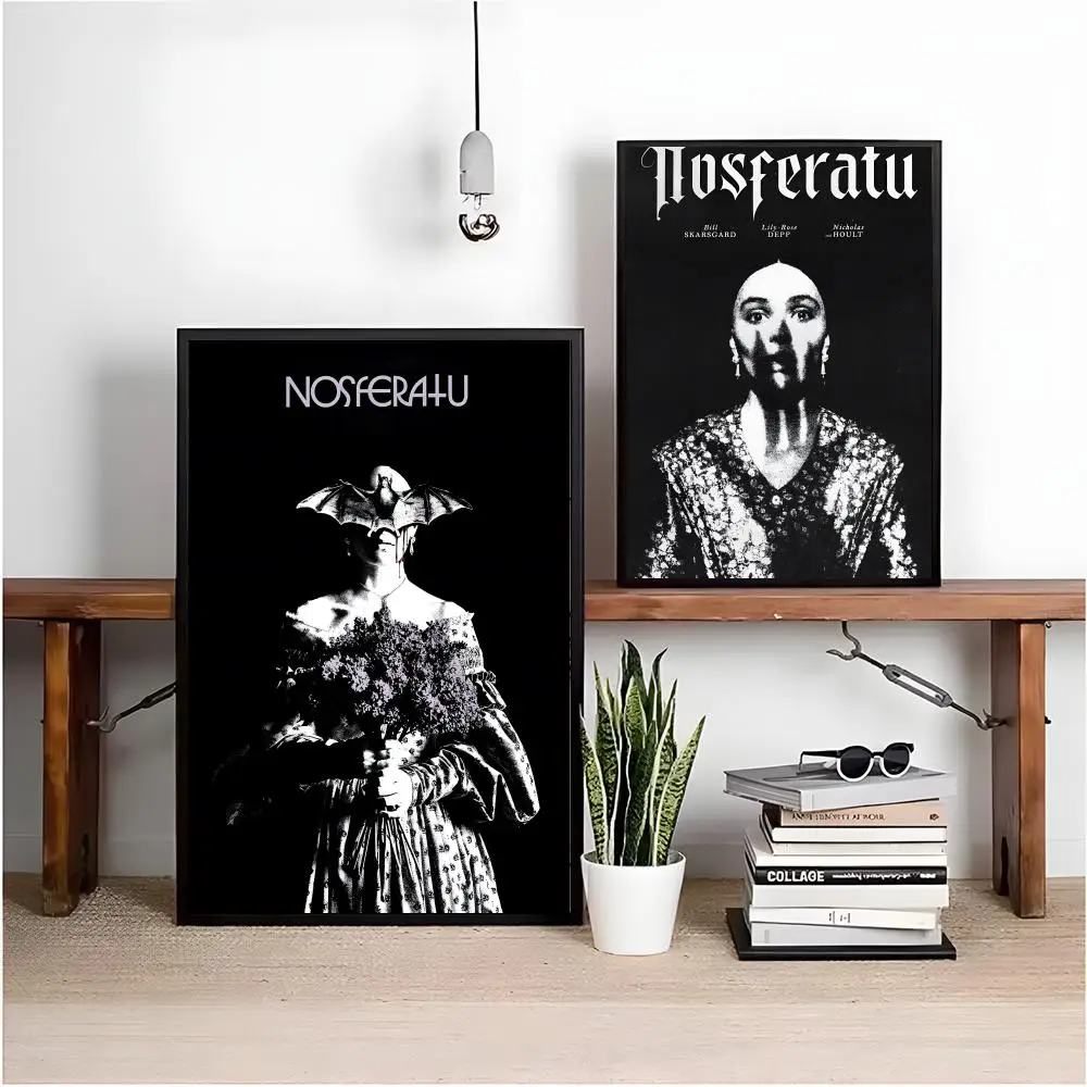 فيلم الرعب N-Nosferatu المشارك HD طباعة شخصية قماش جدار جدارية ملصق فني صور لغرفة المعيشة ديكور المنزل